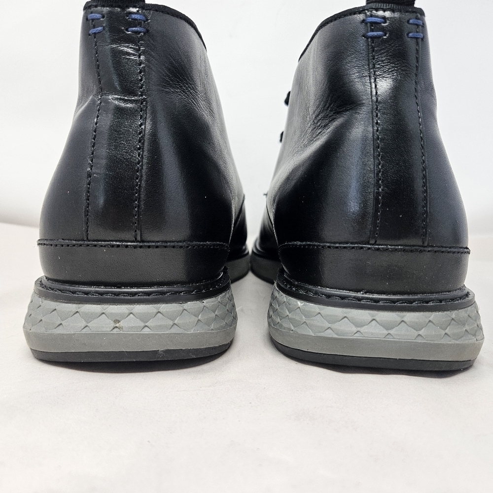 Vince Camuto Stuwert Men Chukka Boots sz 12M Black Leather Upper Casual Comfort - Picture 6 of 13